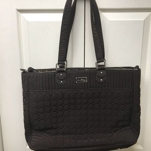 Vera Bradley Espresso Laptop Bag